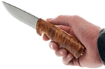 Couteau Helle Eggen H201075 lame en acier inox 10cm manche en bouleau + étui en cuir