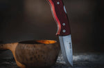 Couteau pliant Helle Raud S H663 manche en bois de bouleau 8cm