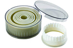 Set de 9 découpoirs professionnels polyglass ronds cannelés