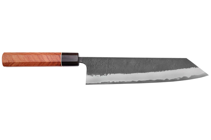 Couteau kiritsuke 24cm japonais artisanal Masashi Yamamoto BS1 Black Nashiji