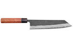 Couteau kiritsuke 24cm japonais artisanal Masashi Yamamoto BS1 Black Nashiji