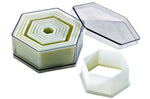 Set de 9 découpoirs professionnels héxagonaux unis polyglass