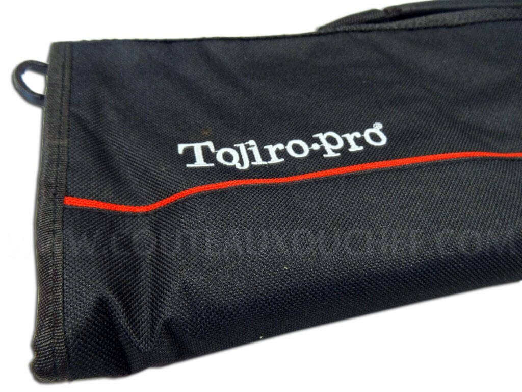 Malette souple pour 8 couteaux de cuisine - nylon noir Tojiro