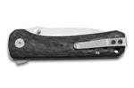 Couteau pliant QSP Hawk 131F manche en fibre de carbone noir et gris 10,5cm