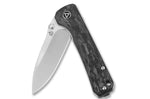 Couteau pliant QSP Hawk 131F manche en fibre de carbone noir et gris 10,5cm