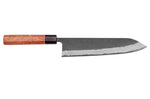 Couteau gyuto 24cm japonais artisanal Masashi Yamamoto BS1 Black Nashiji