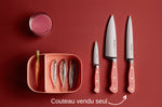 Couteau à trancher Wusthof Classic Colour Coral Peach forgé lame 16cm
