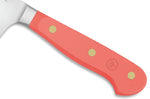 Couteau santoku Wusthof Classic Colour Coral Peach forgé lame alvéolée 17cm