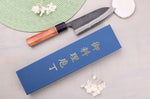 Couteau gyuto 15cm japonais artisanal Masashi Yamamoto BS1 Black Nashiji