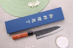 Couteau gyuto 18cm japonais artisanal Masashi Yamamoto BS1 Black Nashiji