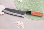 Couteau kiritsuke 18cm japonais artisanal Masashi Yamamoto BS1 Black Nashiji