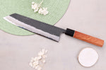Couteau kiritsuke 24cm japonais artisanal Masashi Yamamoto BS1 Black Nashiji