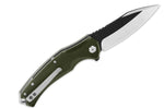 Couteau pliant QSP Snipe 121B manche en G10 vert 12cm