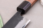 Couteau sujihiki 24cm japonais artisanal Masashi Yamamoto BS1 Black Nashiji