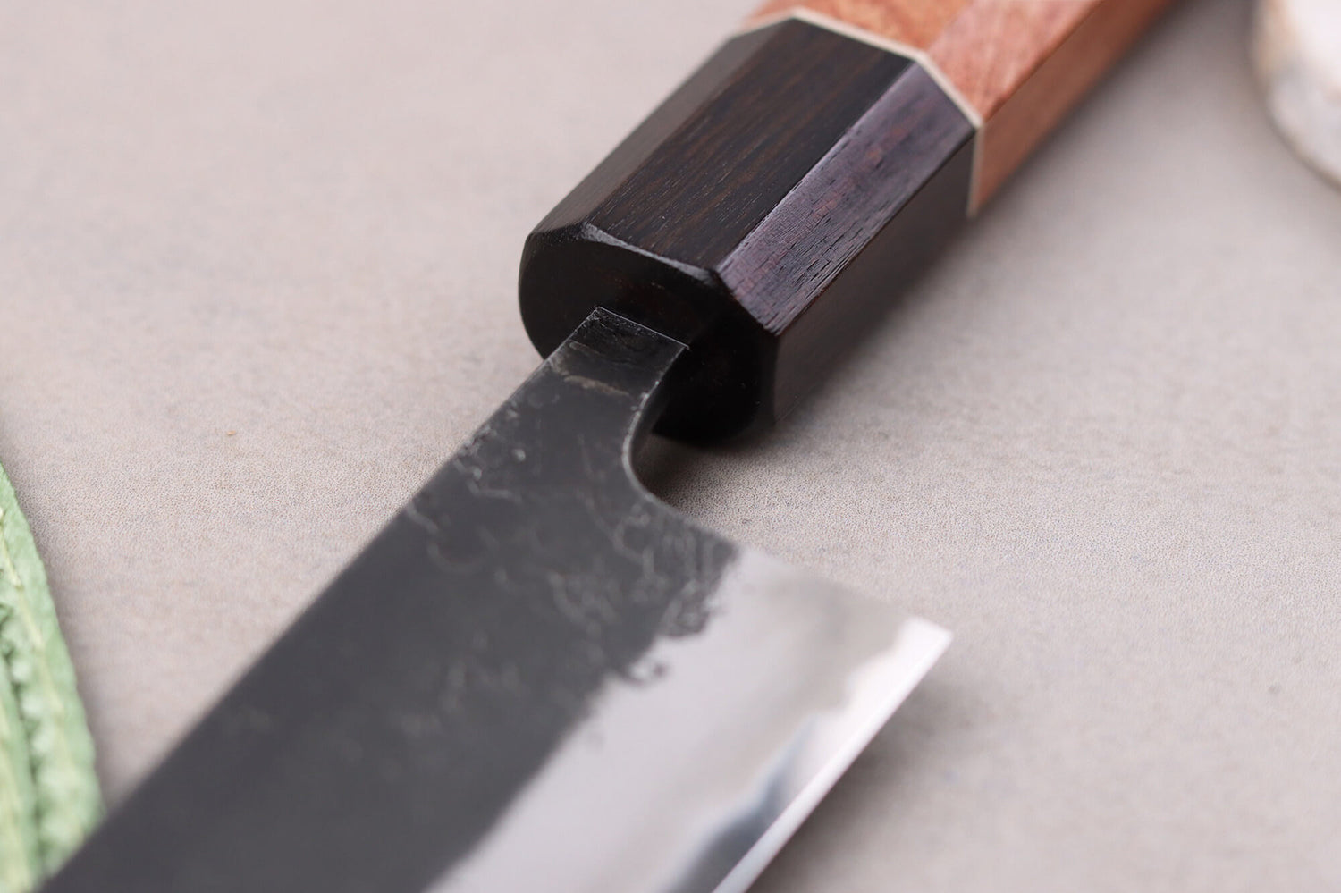 Couteau sujihiki 24cm japonais artisanal Masashi Yamamoto BS1 Black Nashiji