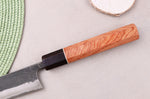 Couteau sujihiki 24cm japonais artisanal Masashi Yamamoto BS1 Black Nashiji