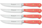Set de 4 couteaux à steak Wusthof Classic Colour Coral Peach forgés lame 12cm