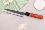 Couteau universel 15cm japonais artisanal Masashi Yamamoto BS1 Black Nashiji