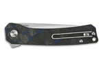 Couteau pliant QSP Osprey Shredded 139G1 manche G10 gris et bleu 10,8cm