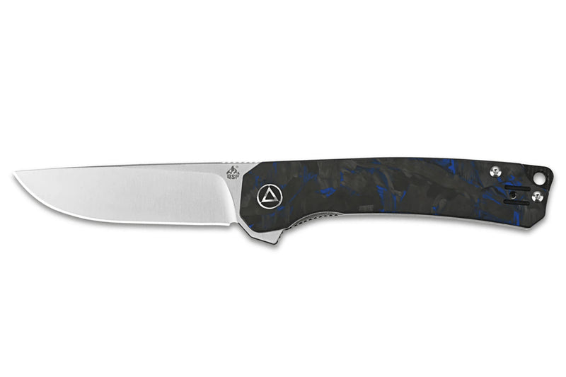 Couteau pliant QSP Osprey Shredded 139G1 manche G10 gris et bleu 10,8cm