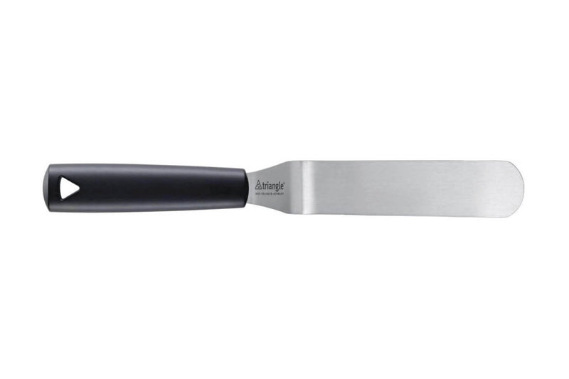 Longue spatule professionnelle Triangle coudée flexible manche en green grip - 15 cm