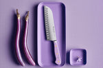 Couteau santoku Wusthof Classic Colour Purple Yam forgé lame alvéolée 17cm