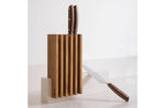 Bloc vide artisanal Arcos Petra en pierre et bois 28x36,4x7,8cm