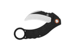 Couteau pliant QSP Eagle 120B karambit manche en G10 noir 13,6cm