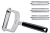 Set trancheur Triangle 3 lames interchangeables et manche en green grip avec pochette