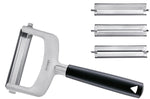 Set trancheur Triangle 3 lames interchangeables et manche en green grip avec pochette