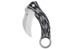 Couteau pliant QSP Eagle 120E karambit manche en G10 gris et noir 13,6cm