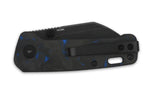 Couteau pliant QSP Penguin mini 130XSD2 manche en carbone et G10 8,2cm