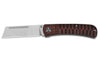 Couteau pliant QSP Hedgehog 142D manche en fibre de carbone noir et rouge 9,5cm