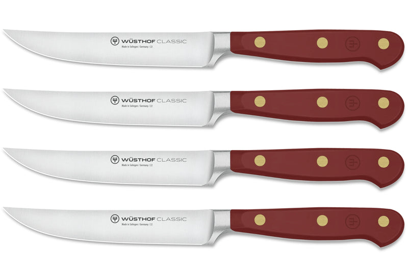 Set de 4 couteaux à steak Wusthof Classic Colour Tasty Sumac forgés lame 12cm