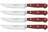Set de 4 couteaux à steak Wusthof Classic Colour Tasty Sumac forgés lame 12cm