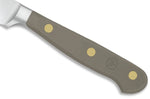 Couteau à saucisson Wusthof Classic Colour Velvet Oyster forgé lame crantée 14cm