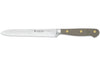 Couteau à saucisson Wusthof Classic Colour Velvet Oyster forgé lame crantée 14cm