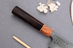 Couteau de chef 21cm japonais artisanal Toshihiro Wakui Aogami 2 damas laminé
