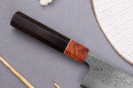 Couteau nakiri 16,5cm japonais artisanal Toshihiro Wakui Aogami 2 damas laminé