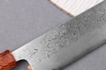 Couteau nakiri 16,5cm japonais artisanal Toshihiro Wakui Aogami 2 damas laminé