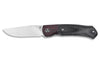 Couteau pliant QSP Gannet 137A manche en carbone et micarta noir et rouge 11,4cm