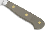 Couteau santoku Wusthof Classic Colour Velvet Oyster forgé lame alvéolée 17cm