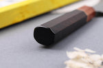 Couteau santoku 16,5cm japonais artisanal Toshihiro Wakui Aogami 2 damas laminé
