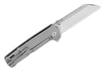 Couteau pliant QSP Penguin Plus 130XLD1 manche en fibre de carbone/titane gris et noir 11,4cm