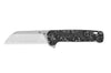 Couteau pliant QSP Penguin Plus 130XLD1 manche en fibre de carbone/titane gris et noir 11,4cm