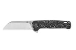 Couteau pliant QSP Penguin Plus 130XLD1 manche en fibre de carbone/titane gris et noir 11,4cm