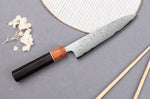 Couteau universel 15cm japonais artisanal Toshihiro Wakui Aogami 2 damas laminé