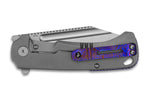 Couteau pliant QSP Rhino 143A manche en titane gris 10,8cm