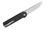 Couteau pliant QSP Lark 144E manche carbone/G10 noir et bleu 10,8cm