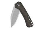 Couteau pliant QSP Kestrel 145A1 manche en micarta marron 10,2cm